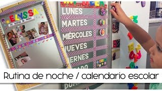 PIZARRONES PARA NIÑOS RUTINA DE NOCHE amp CALENDARIO ESCOLAR  ELYSSASS CUBBY [upl. by Eybbob]