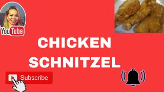 HOW TO MAKE CHICKEN SCHNITZELEASY RECIPE [upl. by Anneres]