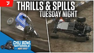 Tuesday Thrills amp Spills  2024 Chili Bowl Nationals [upl. by Meda]