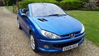 Video Review of 2004 Peugeot 206 CC 20 Convertible For Sale SDSC Specialist Cars Cambridge [upl. by Shotton]