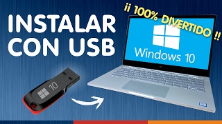 INSTALAR WINDOWS 10 DESDE USB ¿Sin dormirse [upl. by Eicirtap]