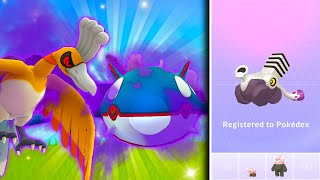 HOW TO CATCH SHINY SHADOW HOOH amp KYOGRE IN POKEMON GO HoOh Counters  How to Get Varoom [upl. by Dnomso]