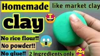 Homemade clayHow to make clay at homeDlY clay without glueDlY play doughDlY easy clay making [upl. by Yelra]