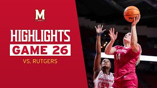 Maryland Womens Basketball Highlights  Maryland 81 Rutgers 62 [upl. by Oinesra751]