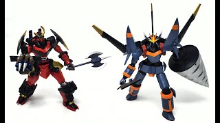 SRC Gunbuster Vs Gurren Lagann Action FiguresJstewlly Comparison [upl. by Anama]