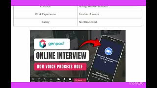 Genpact Mega Virtual Drive 2024  Zoom Interview  Genpact Jobs  28 Oct amp 29 th October [upl. by Orms684]