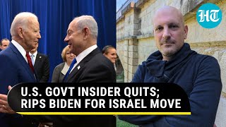 Bidens Aide Resigns Over New Israel Weapons Decision US Official Says This In Quitting Note [upl. by Udenihc]