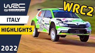 WRC Rally Highlights  WRC Rally Italia Sardegna 2022  WRC2 Results and Final Day Rally Action [upl. by Niliak]