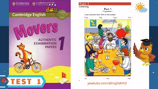 Movers 1  Test 1  NEW  Authentic Examination Papers  Listening Test 1 With Answer Key [upl. by Torrin]