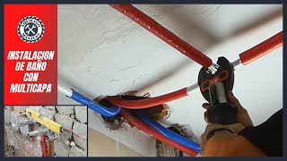 👨‍🔧Instalación de BAÑO con Tubería de MULTICAPA 🏠REFORMANDO MI CASA [upl. by Wolff508]