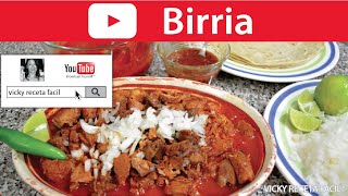 BIRRIA DE RES  Vicky Receta Facil [upl. by Nahte964]