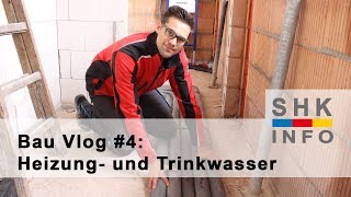 Heizung und Wasserleitungen  Bau Vlog 4 [upl. by Gass]