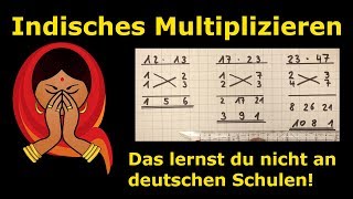 indisches Multiplizieren  geheime Lehrermethoden  Mathematik  Lehrerschmidt  einfach erklärt [upl. by Shaffert823]