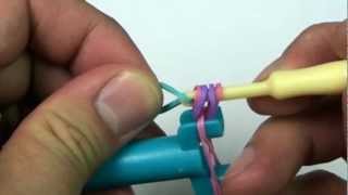 Lesson 2 Mini Rainbow Loom® video  Mini Loom Bracelet [upl. by Akerdna]