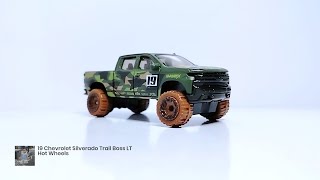 19 CHEVROLET SILVERADO TRAIL BOSS LT Hot Wheels Diecast Review [upl. by Summer]