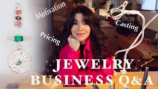 Jewelry Business QampA  Etsy VS Shopify Social Media amp Pricing Sourcing Gemstones Casting etc [upl. by Rednal116]