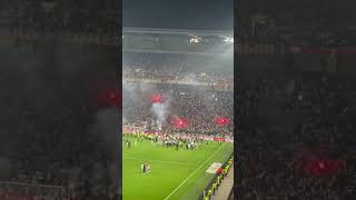 Olympique Lyon players and fans celebration france shorts footballpassion [upl. by Harvard770]