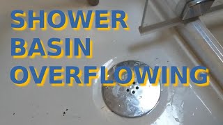 How To Unblock Clogged Shower Drain  Not Draining [upl. by Burrows]