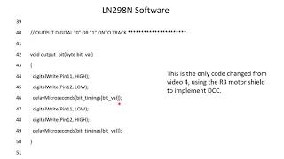 DCC Part 7 LN298N software to implement DCC [upl. by Kelsy]