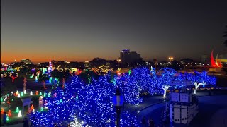 A complete walkthrough of the entire Gulfport Harbor Lights Winter Festival December 2021 [upl. by Beberg]