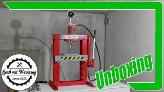 Holzmann HydraulikPresse Unboxing amp Zusammenbau [upl. by Linnea]