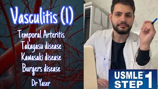 Vasculitis Part 1 USMLE Step 1  by Dr Yaser  بالعربي [upl. by Elorac]