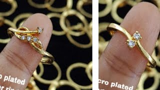 Micro plated finger rings WhatsApp 82176754909952505778 [upl. by Bettine351]