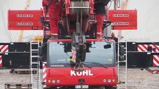 Soeren66  Mobilkran LIEBHERR LTM 140071 von Kühl bei 2 Kranmontagen Teil 1 [upl. by Haskins]