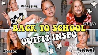 BACK TO SCHOOL OUTFITS🌻 FASHION TIPPS FÜR DIE SCHULE  HEY ISI [upl. by Colinson]