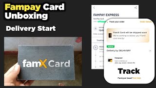 new fampay card unboxing how to track your fampay card order famx card unboxing famx card deliver [upl. by Hgielyk]