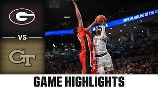 Georgia vs Georgia Tech Game Highlights  202425 ACC Men’s Basketball [upl. by Sage877]