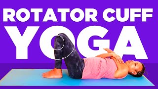 3 YOGA EXERCISES FOR ROTATOR CUFF INJURY  Infraspinatus amp Teres Minor [upl. by Chang653]