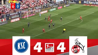 Karlsruher SC gegen 1 FC Köln 44  2 Bundesliga 202425  Spielen Höhepunkte [upl. by Odlaumor]