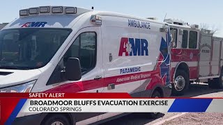 Broadmoor Bluffs evacuation exercise prepares community [upl. by Lecirg363]