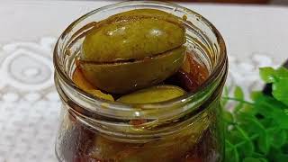 রোদে দেওয়ার ঝামেলা ছাড়াই জলপাই আচার  Jolpai Achar Recipe  Tok Jhal Misti Jolpai Achar  Achar [upl. by Ma]