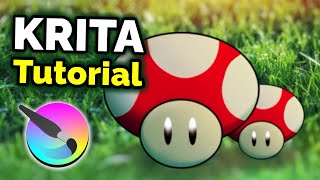 How to Use KRITA  Digital Art Tutorial for Beginners [upl. by Malsi]