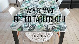 Easy to make fitted tablecloth [upl. by Natsrik]