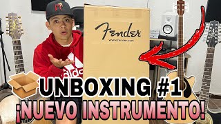 ¡UNBOXING 1  ¡NUEVO BAJOLOCHE  ¡EL BAJO ACUSTICO para los CORRIDOS TUMBADOS  Fender CB60SCE [upl. by Dwane]