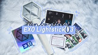 📦 EXO Lightstick V3 Unboxing  ItsMeCeszarie [upl. by Audy]