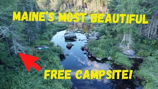 Maine’s Most Beautiful Free Campsite Part 1  Rocky Lake [upl. by Nitsrik]