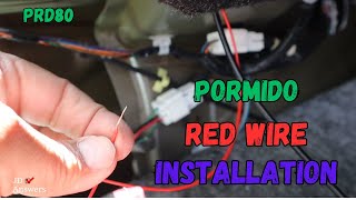 HOW TO INSTALL A DASH CAM RED WIRE STEP BY STEP DEMONSTRATIONS PORMIDO PRD80 2K REARVIEW MIRROR [upl. by Barra]