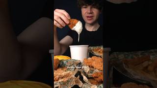 Have you tried the VIRAL Chicken tenders from Wingstop asmr mukbang shorts [upl. by Attemaj]