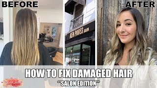 How to fix Damaged Hair  Salon Edition [upl. by Goldia739]