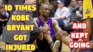 10 Times Kobe Bryant was Injured but REFUSED to Quit  Part 1 of 2 [upl. by Beaston447]