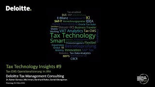 Tax Technology Insights 9  Umsetzung eines Tax CMS in JIRA [upl. by Hamian]