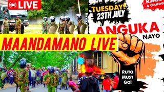 MAANDAMANO IN MOMBASA LIVE ON THURSDAŸSITUATION OF MOMBASA CBD [upl. by Epifano]