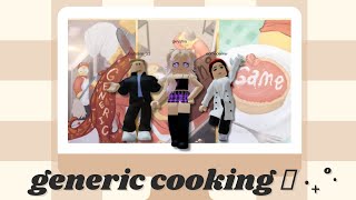 • eps 2 generic cooking game ₊˚ ⋅  roblox [upl. by Alamak]