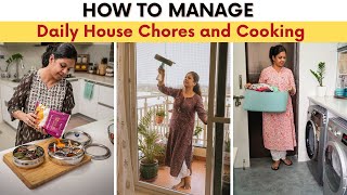 How to Manage Daily House Chores and Cooking  Tips for StressFree Homemaking [upl. by Gottuard]