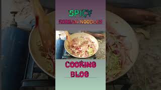 Spicy Korean Noodles Making Blog coockingvlog cooking villfoodcooking [upl. by Fleeta357]