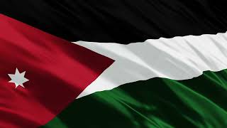 Jordan national flag 4K animation free download [upl. by Annaeel]